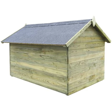 VidaXL Niche De Jardin Avec Toit Ouvrant En Bois De Pin Imprégné - Vert 3 VidaXL Niche De Jardin Avec Toit Ouvrant En Bois De Pin Imprégné - Vert – Image 3