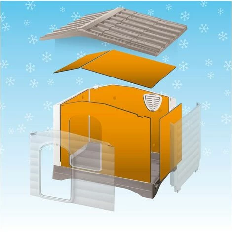 Ferplast Panneaux Isolants DOGVILLA Kit De Panneaux D'isolation Pour Niches Dogvilla. Variante 70 - Mesures: 62 X 43 X H 8 Cm - 3 Ferplast Panneaux Isolants DOGVILLA Kit De Panneaux D'isolation Pour Niches Dogvilla. Variante 70 - Mesures: 62 X 43 X H 8 Cm - – Image 3