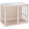 Ferplast DOG FORT Niche D'intérieur En Bois FSC Avec Barres En Aluminium. Variante DOG FORT - Mesures: 100.5 X 59 X H 82.5 Cm - Blanc - Blanc