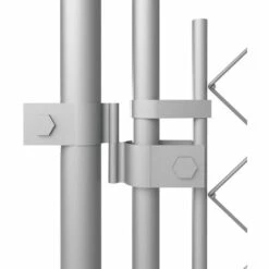 VidaXL Chenil Extérieur Pour Chiens 8 X 4 X 2 M - Argent -Niche, chenil, enclos et parc pour chien Soldes 2022 14080047 3