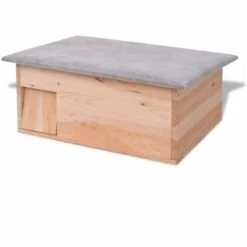 VIDAXL Cabane Pour Hérisson 45 X 33 X2 2 Cm Bois - Beige