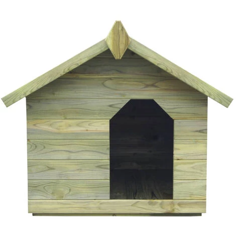 VidaXL Niche De Jardin Avec Toit Ouvrant Pour Chien Pin Impregne FSC 2 VidaXL Niche De Jardin Avec Toit Ouvrant Pour Chien Pin Impregne FSC – Image 2