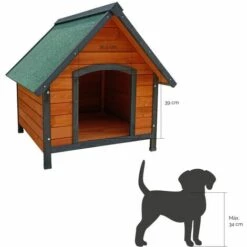 Niche Pour Chien Gardiun Loki 99x82x86 Cm à 2 Pans - Chien De Grande Taille -Niche, chenil, enclos et parc pour chien Soldes 2022 15545482 4