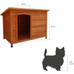 Niche Pour Chien Gardiun Sugar 58x85x58 Cm Monopente - Chien Petite Taille -Niche, chenil, enclos et parc pour chien Soldes 2022 15545486 5