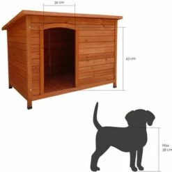 Niche Pour Chien Gardiun Malik 70x104x66 Cm Monopente - Chien De Taille Moyenne -Niche, chenil, enclos et parc pour chien Soldes 2022 15545490 5