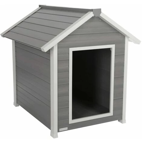 Kerbl Niche Pour Chiens Hendry 88 X 98 X 101 Cm Gris Et Blanc - Gris 1 Kerbl Niche Pour Chiens Hendry 88 X 98 X 101 Cm Gris Et Blanc - Gris
