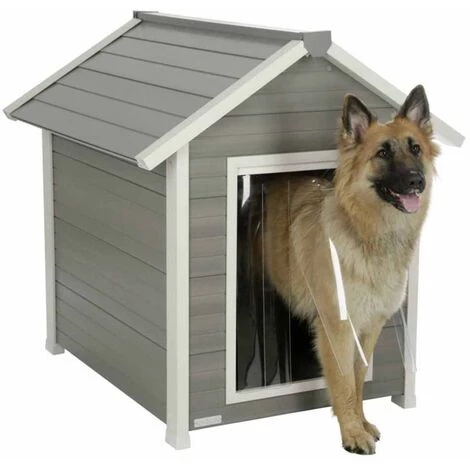 Kerbl Niche Pour Chiens Hendry 88 X 98 X 101 Cm Gris Et Blanc - Gris 2 Kerbl Niche Pour Chiens Hendry 88 X 98 X 101 Cm Gris Et Blanc - Gris – Image 2