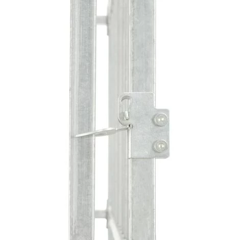 VidaXL Chenil D'extérieur Avec Toit Pour Chiens 300 X 300 X 200 Cm - Argent 4 VidaXL Chenil D'extérieur Avec Toit Pour Chiens 300 X 300 X 200 Cm - Argent – Image 4