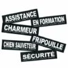 Stickers Velcro Pour Harnais Julius-K9 Pour Chien - "Assistance" Lot De 2 (11 X 3 Cm)