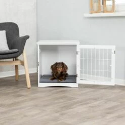 TRIXIE Home Kennel, S: 48 × 51 × 51 Cm, Blanc