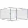 Chenil Extérieur Pour Chiens Acier Galvanisé 2x2x1 M VidaXL