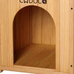 CADOCA Niche Villa Pour Chiens Et/ou Chats En Bois Avec Terrasse - Brun - 64,5 X 54,5 X 53,5 Cm -Niche, chenil, enclos et parc pour chien Soldes 2022 18477260 5