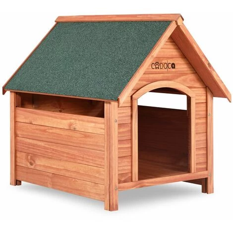 DEUBA Niche Pour Chiens Avec Toit En Pente Et Renforcé- Abri Pour Chien En Bois - 85x71x88 1 DEUBA Niche Pour Chiens Avec Toit En Pente Et Renforcé- Abri Pour Chien En Bois - 85x71x88