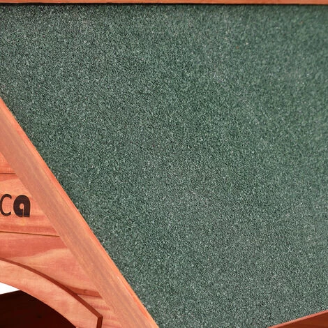 DEUBA Niche Pour Chiens Avec Toit En Pente Et Renforcé- Abri Pour Chien En Bois - 85x71x88 5 DEUBA Niche Pour Chiens Avec Toit En Pente Et Renforcé- Abri Pour Chien En Bois - 85x71x88 – Image 5