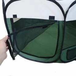 WYCTIN Hofuton Parc Pour Chien Chat Pliable 116 Cm X 116 Cm X 61 Cm + 1 Housse De Transport - Vert 8 WYCTIN Hofuton Parc Pour Chien Chat Pliable 116 Cm X 116 Cm X 61 Cm + 1 Housse De Transport - Vert -Niche, chenil, enclos et parc pour chien Soldes 2022 18613370 4