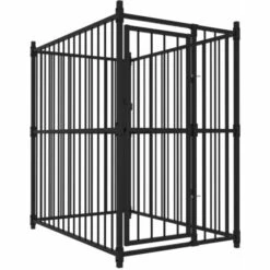 VidaXL Chenil D'extérieur Pour Chiens 150x100x150 Cm - Noir