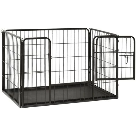 YOUTHUP Parc Pour Chiots Acier 93 X 63 X 61 Cm 3 YOUTHUP Parc Pour Chiots Acier 93 X 63 X 61 Cm – Image 3