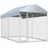 ASUPERMALL Chenil D'exterieur Avec Toit Pour Chiens 382x192x235 Cm