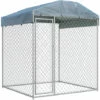 ASUPERMALL Chenil D'exterieur Avec Toit Pour Chiens 2x2x2,1 M