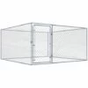 ASUPERMALL Chenil Exterieur Pour Chiens Acier Galvanise 2x2x1 M