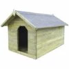 ASUPERMALL Niche De Jardin Avec Toit Ouvrant Pour Chien Pin Impregne FSC