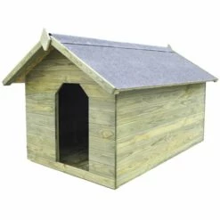 ASUPERMALL Niche De Jardin Avec Toit Ouvrant Pour Chien Pin Impregne FSC