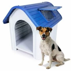 BELLA PET Niche Pour Chien En Plastique De Petite Taille Moyenne à L'intérieur à L'extérieur Ollie