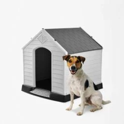BELLA PET Niche Pour Petits Chiens Dans Un Jardin En Plastique Coco