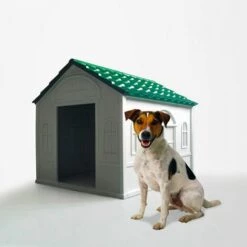 BELLA PET Niche Pour Chiens De Taille Moyenne Dans Un Jardin En Plastique Milo
