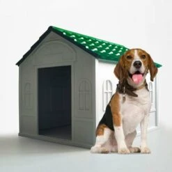 BELLA PET Niche Pour Chiens De Taille Moyenne à Grande Dans Un Jardin En Plastique Dolly