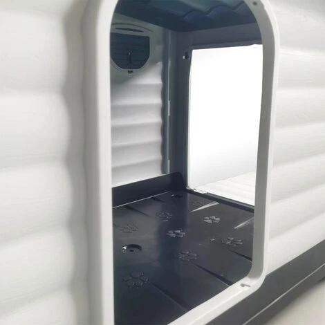 BELLA PET Niche De Jardin Pour Chiens De Taille Moyenne à Grande En Plastique Avec Plate-forme Bijoux 4 BELLA PET Niche De Jardin Pour Chiens De Taille Moyenne à Grande En Plastique Avec Plate-forme Bijoux – Image 4