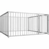 YOUTHUP Chenil D'extérieur Pour Chiens Clôture Pour Chien 200 X 200 X 100 Cm - Argent