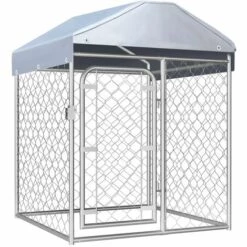 ASUPERMALL Chenil Exterieur Avec Toit 100 X 100 X 125 Cm -Niche, chenil, enclos et parc pour chien Soldes 2022 22618644 5