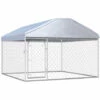 ASUPERMALL Chenil Exterieur Avec Toit Pour Chiens 200 X 200 X 135 Cm