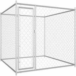ASUPERMALL Chenil D'exterieur Pour Chiens 193x193x185 Cm