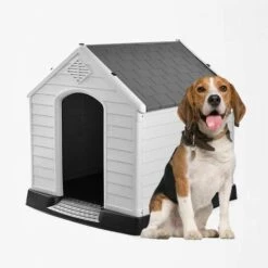 BELLA PET Niche Maison De Jardin Pour Chiens De Taille Moyenne En Plastique Ruby