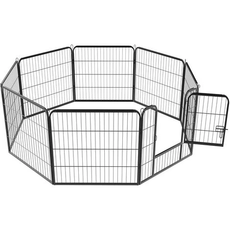 Yaheetech 8 Panneaux Parc Enclos Pour Chiens Chiots Lapins Métal 80 X 80 Cm Noir 1 Yaheetech 8 Panneaux Parc Enclos Pour Chiens Chiots Lapins Métal 80 X 80 Cm Noir