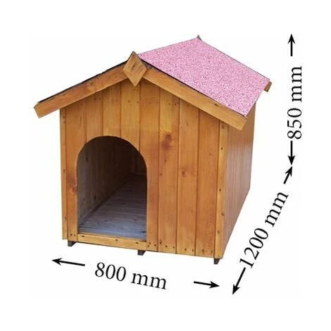 Habrita Niche à Chien Bi-pente Pour Chiens Moyens - 0,96 M² 2 Habrita Niche à Chien Bi-pente Pour Chiens Moyens - 0,96 M² – Image 2