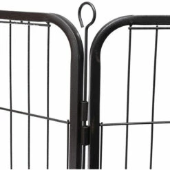 Melko Puppy Run Enclos De Libre Parcours Composé De 8 éléments, Gris, Par élément 80 X 60 Cm (L X H) -Niche, chenil, enclos et parc pour chien Soldes 2022 24027940 3