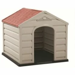 DOGSTYLE Niche Pour Chien PUPPY 68 X 61 X 58 CM Polypropylène Confort Thermique Intérieure/Extérieure Montage Rapide