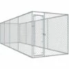 Hommoo Chenil D'exterieur Pour Chiens 7,6x1,9x2 M HDV06399