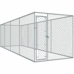 Hommoo Chenil D'exterieur Pour Chiens 7,6x1,9x2 M HDV06399