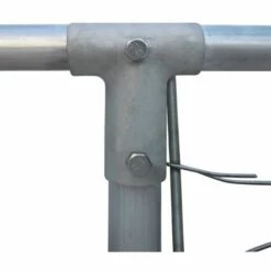 Hommoo Chenil Exterieur Pour Chiens Acier Galvanise 4x4x1 M HDV07332 -Niche, chenil, enclos et parc pour chien Soldes 2022 25383554 3