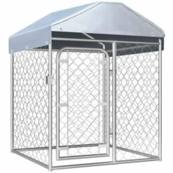 Hommoo Chenil Exterieur Avec Toit 100 X 100 X 125 Cm HDV33026