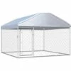 Hommoo Chenil Exterieur Avec Toit Pour Chiens 200 X 200 X 135 Cm HDV33028