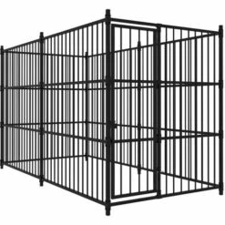 Hommoo Chenil D'exterieur Pour Chiens 300x150x185 Cm HDV33049