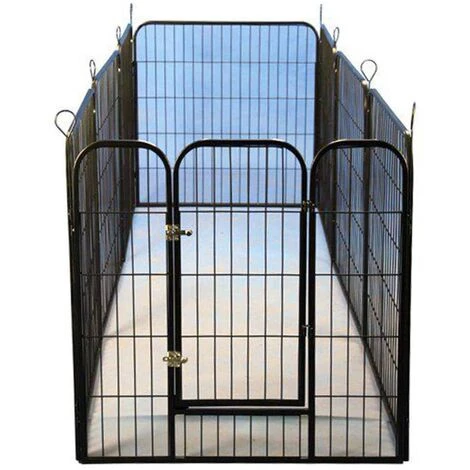 @Pet Parc Modulaire Pour Chiots Noir 79x81 Cm - Noir 2 @Pet Parc Modulaire Pour Chiots Noir 79x81 Cm - Noir – Image 2