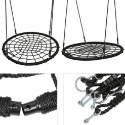 BATHRINS®Balançoire, Corde De Filet De Nid D'oiseau 100 * 100 * 1.9cm -Niche, chenil, enclos et parc pour chien Soldes 2022 25977488 5