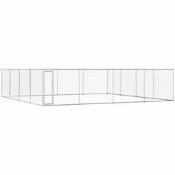 TRUE DEAL Chenil Extérieur Pour Chiens Acier Galvanisé 760x760x195 Cm