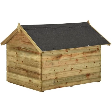 TRUE DEAL Niche De Jardin Avec Toit Ouvrant En Bois De Pin Imprégné 5 TRUE DEAL Niche De Jardin Avec Toit Ouvrant En Bois De Pin Imprégné – Image 5